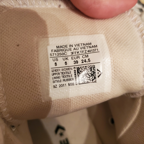 Converse Women's High-Top Sneakers with Rare Leopard Pattern Womens 8 - Picture 5 of 5